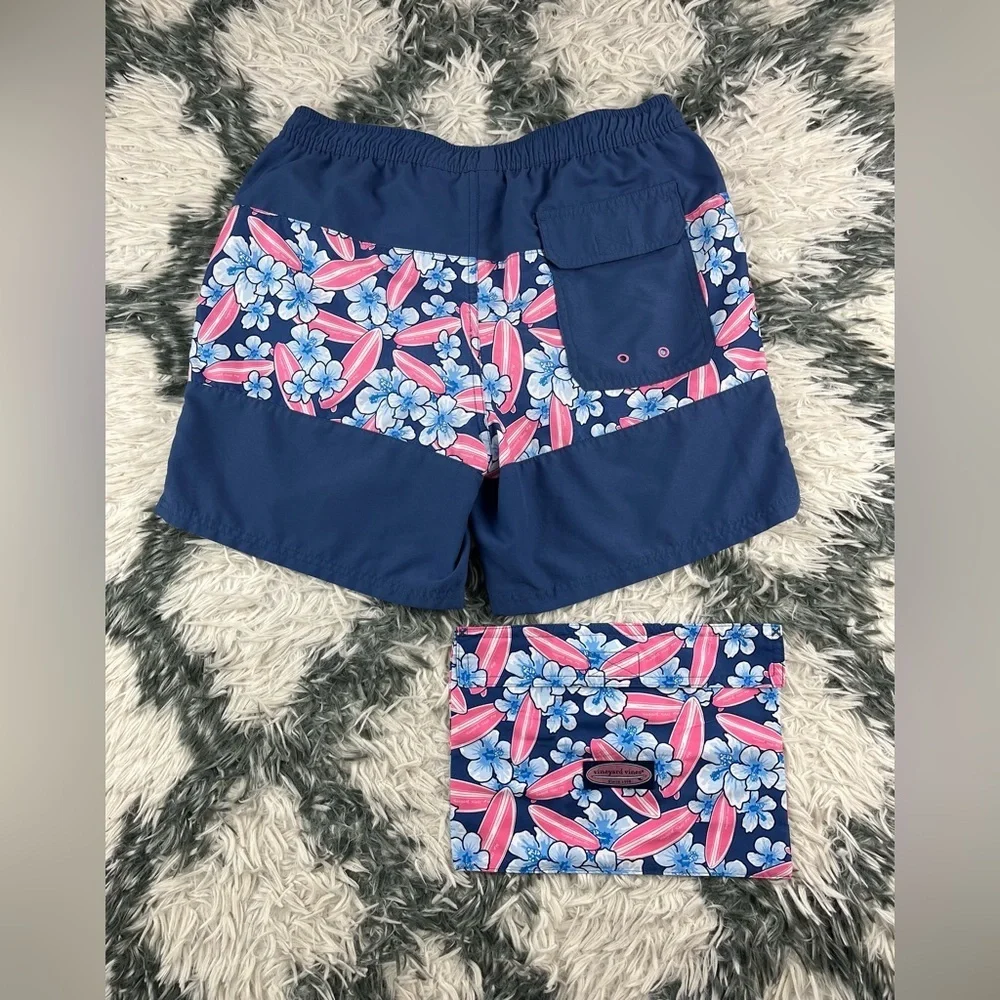 Vineyard Vines Men's Pierced Surfboard Chappy Swim Trunks Sz Small Style 1M0630